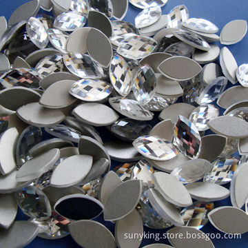 Fancy flat backs hot fix rhinestones, various shapes and colors are availableNew